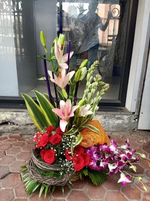 Elegant Bloom Basket