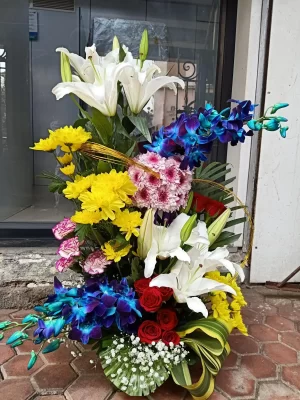 Exotic Bloom Basket