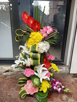 Tropical Radiance Floral Tower