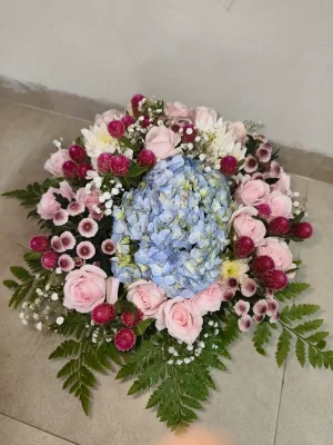Pastel Bloom Round Tray