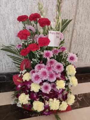 Vibrant Celebration Floral Basket