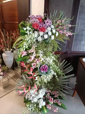 Grand Tropical Floral Tower