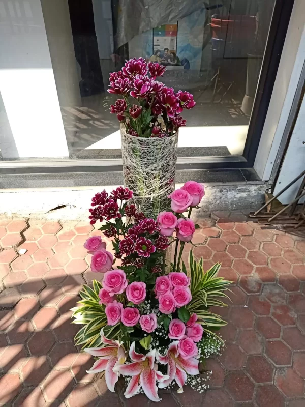 Pink Grace Vase Arrangement