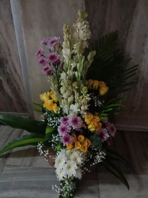 Sunshine Charm Floral Basket
