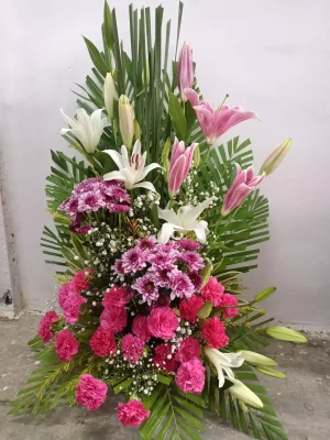 Pink Bloom Luxury Stand Arrangement
