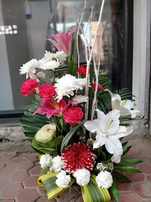 Regal Orchid & Carnation Display
