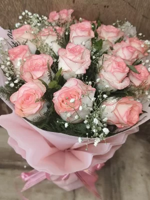 Soft Blush Pink Rose Bouquet