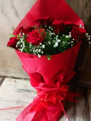 Red Roses Hand Bouquet