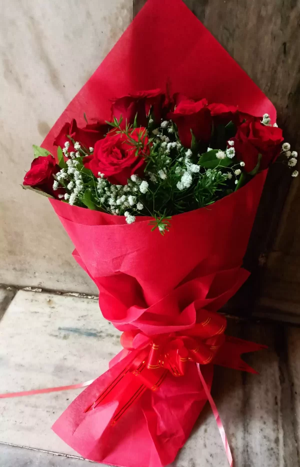 Red Roses Hand Bouquet