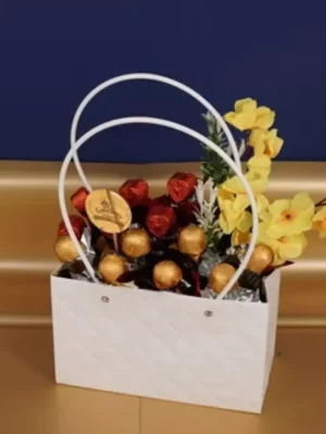 Chocolate & Flower Basket Hamper